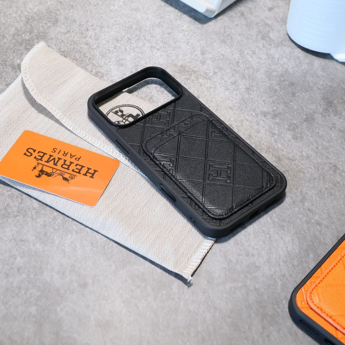 Stamped Diamond Quilted Case - Open Top - iPhone 12-18 Pro & Pro Max