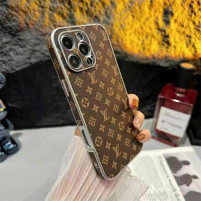 Luxury LV Leather Phone Case For iPhone 13-18 Pro & Pro Max