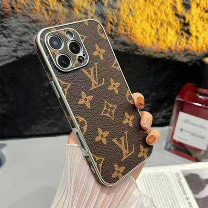 Luxury LV Leather Phone Case For iPhone 13-18 Pro & Pro Max