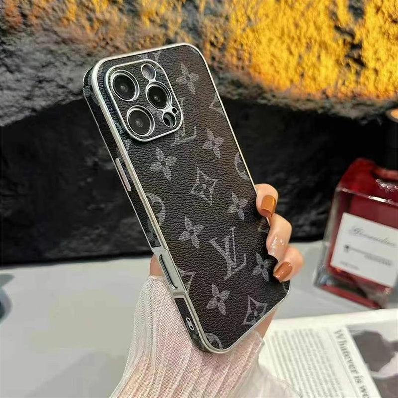 Luxury LV Leather Phone Case For iPhone 13-18 Pro & Pro Max