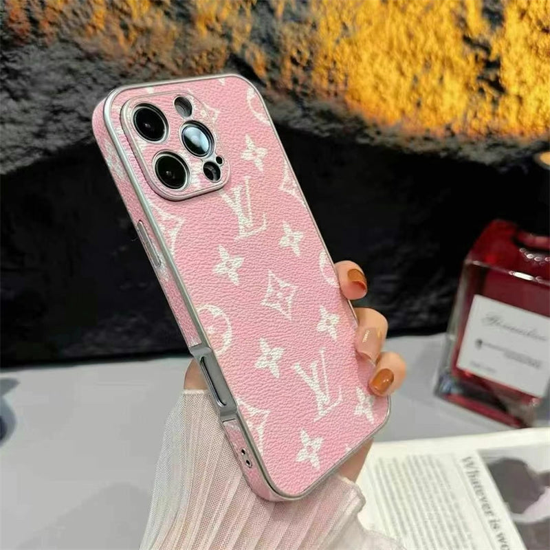 Luxury LV Leather Phone Case For iPhone 13-18 Pro & Pro Max