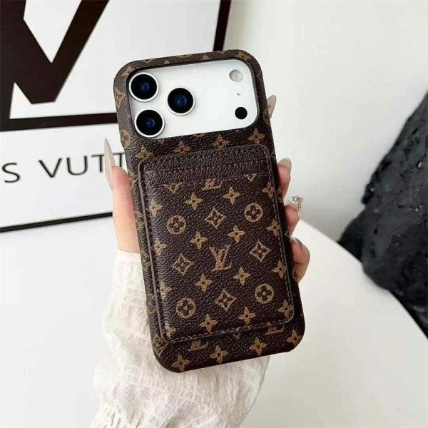 Leather Card Holder Case for iPhone 12-18  Pro & Pro Max