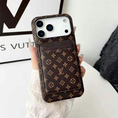 Leather Card Holder Case for iPhone 12-18  Pro & Pro Max