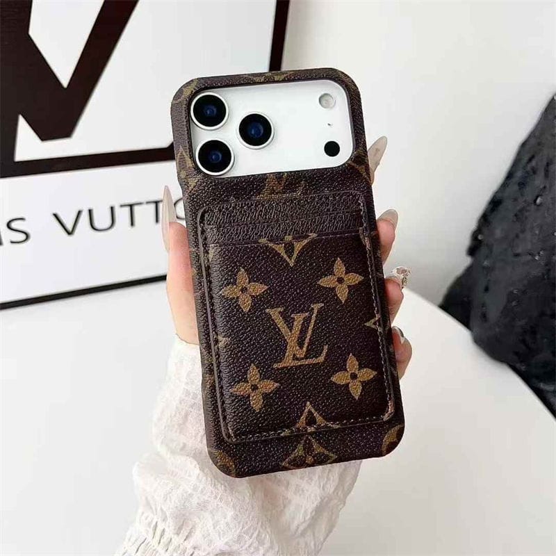 Leather Card Holder Case for iPhone 12-18  Pro & Pro Max