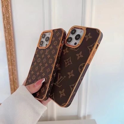 Luxury CLASSIC PRINTED PHONE CASE FOR iPHONE 12-18 Pro & Pro Max
