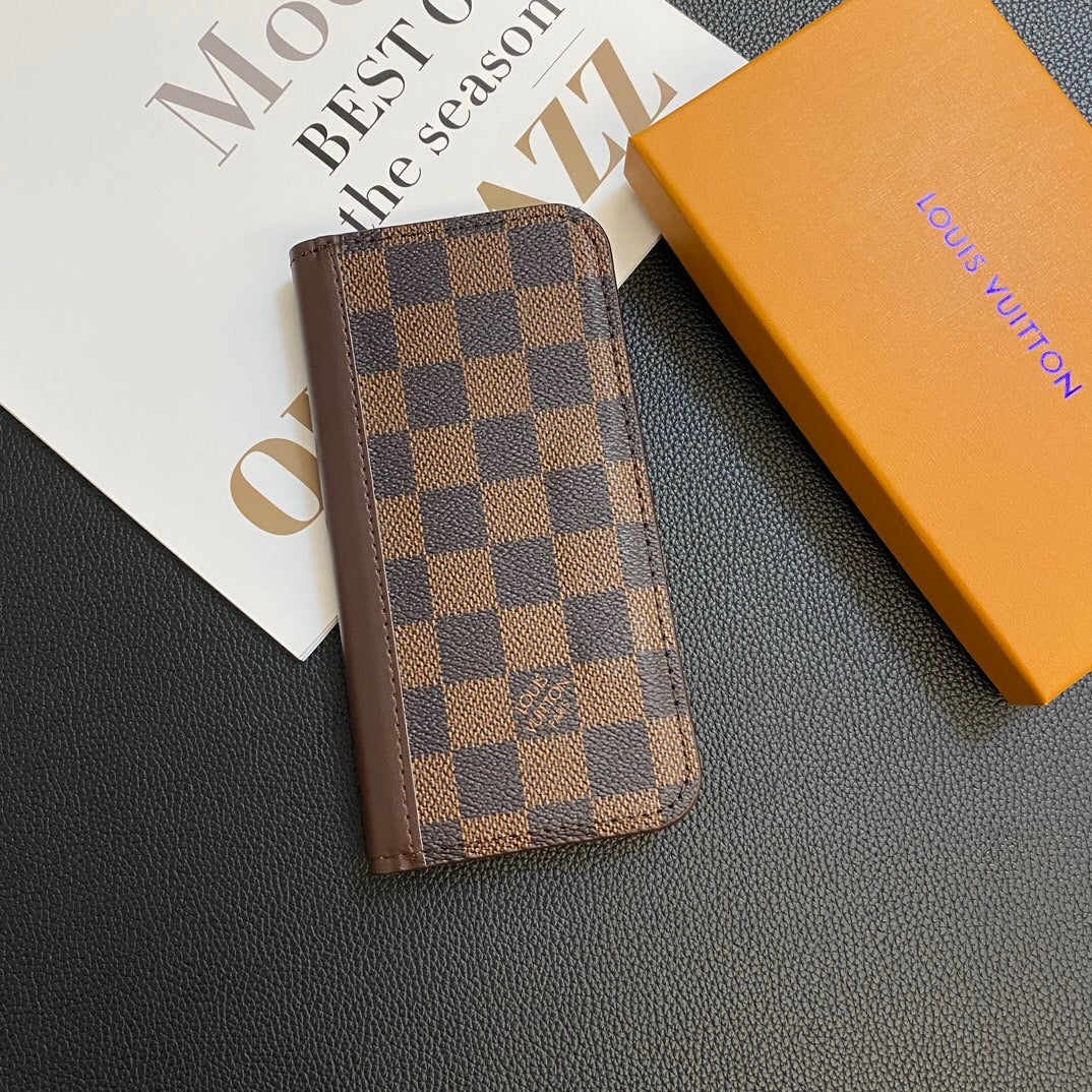 MONOGRAM LEATHER CARD COVER GALAXY CASE FOR SAMSUNG Roxy New