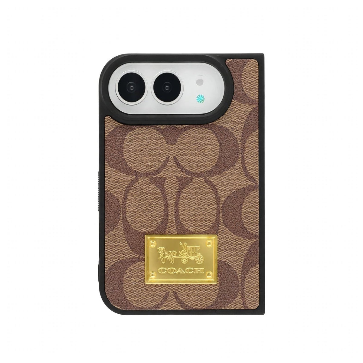 Luxury Premium CH Monogram Canvas Case for iPhone Duo