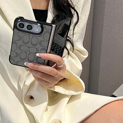 Luxury CH Monogram Canvas Case for iPhone Duo