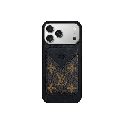 Magsafe Cardholder LV Monogram with Case For iPhone 12-18 Pro & Pro Max