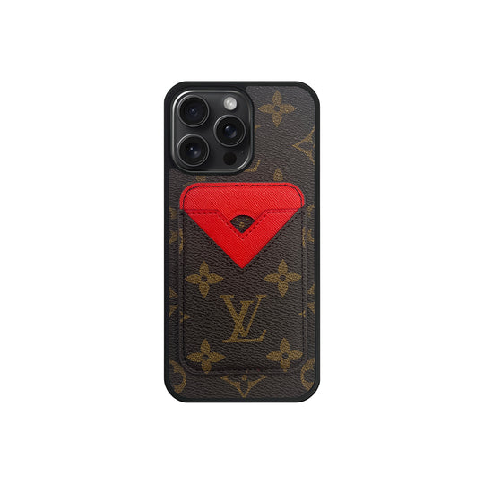 Magsafe Cardholder LV Monogram with Case For iPhone 12-18 Pro & Pro Max