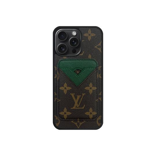 Magsafe Cardholder LV Monogram with Case For iPhone 12-18 Pro & Pro Max
