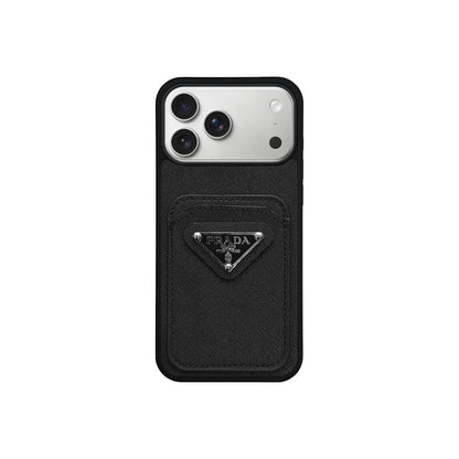 Luxurious Saffiano Leather Slim Case - iPhone 12-18 Pro & Pro Max