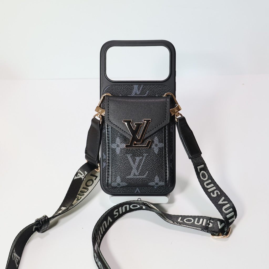 LV Crossbody Phone Case For iPhone 12-18  Pro & Pro Max