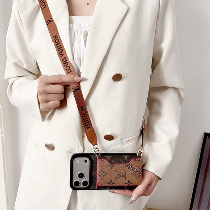 Luxury Leather Wallet Card Holder Phone Case For iPhone 13-18 Pro & Pro Max
