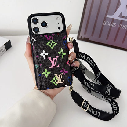 Luxury Leather Wallet Card Holder Phone Case For iPhone 13-18 Pro & Pro Max
