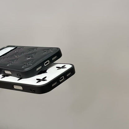 Luxury Monogram Designer Leather Cover For iPhone 13-18  Pro & Pro Max