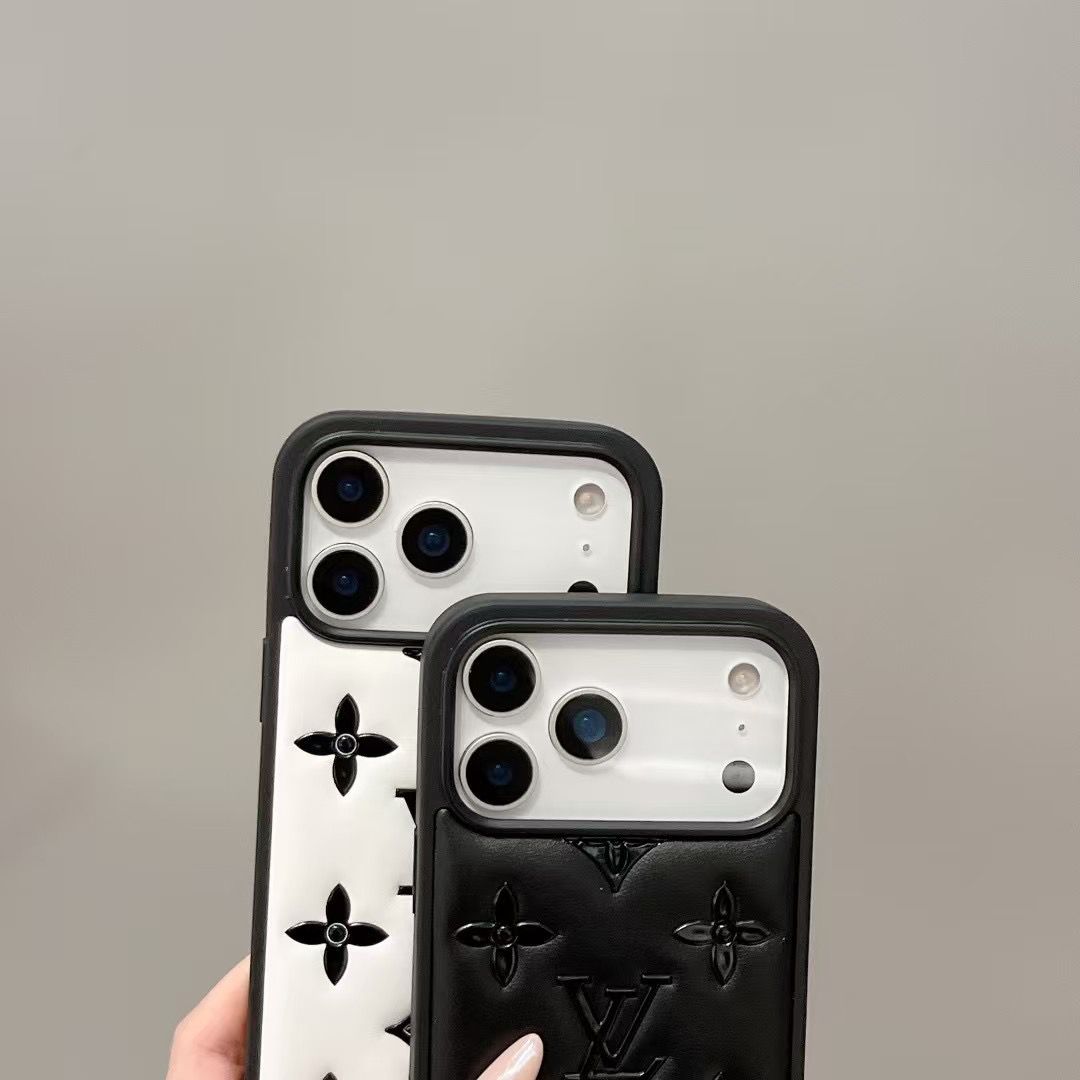 Luxury Monogram Designer Leather Cover For iPhone 13-18  Pro & Pro Max