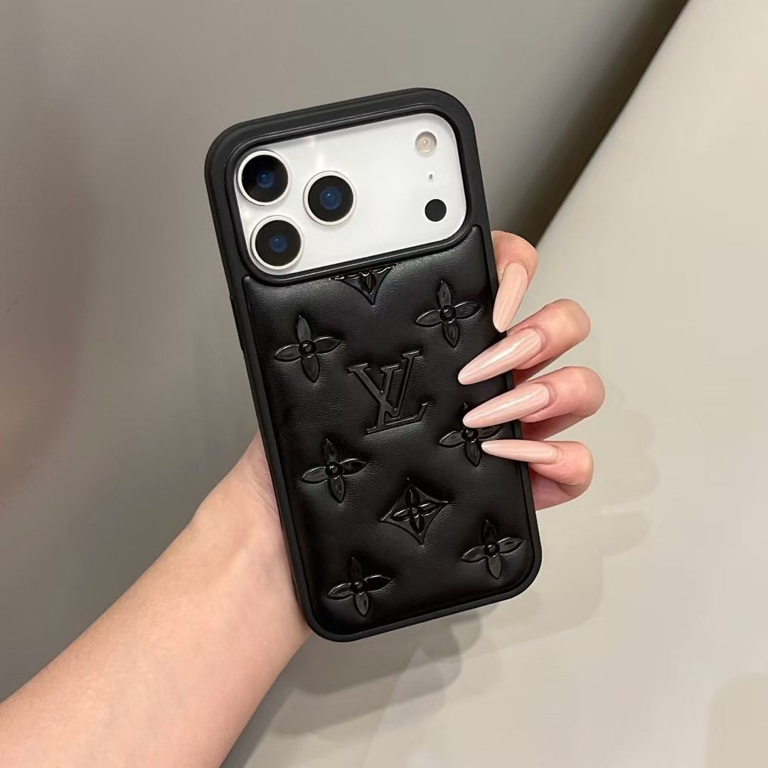 Luxury Monogram Designer Leather Cover For iPhone 13-18  Pro & Pro Max