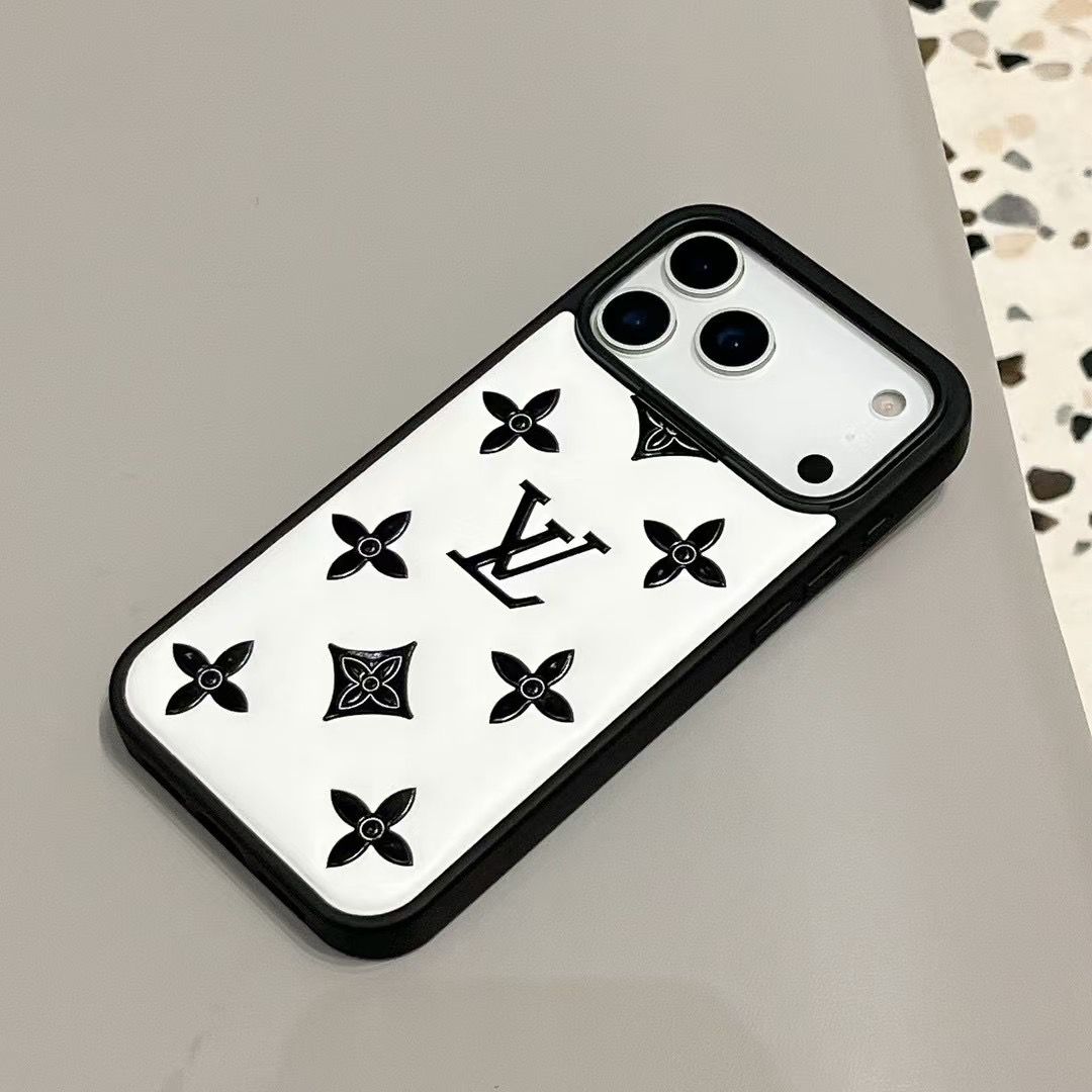 Luxury Monogram Designer Leather Cover For iPhone 13-18  Pro & Pro Max