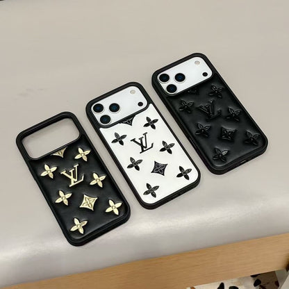 Luxury Monogram Designer Leather Cover For iPhone 13-18  Pro & Pro Max