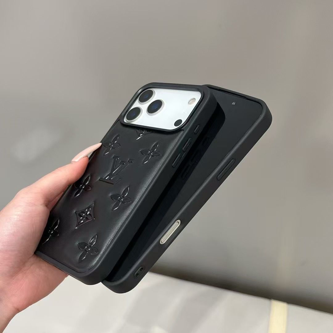 Luxury Monogram Designer Leather Cover For iPhone 13-18  Pro & Pro Max