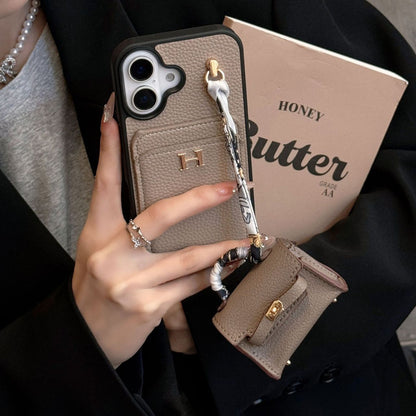 Designer Case with Mini Bag Charm & Strap - iPhone 12-18 Pro & Pro Max