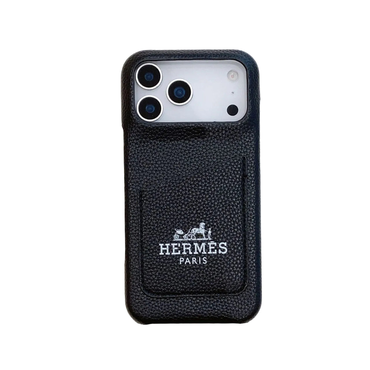Luxury Pocket Designer Case with Logo - iPhone 12-18 Pro & Pro Max
