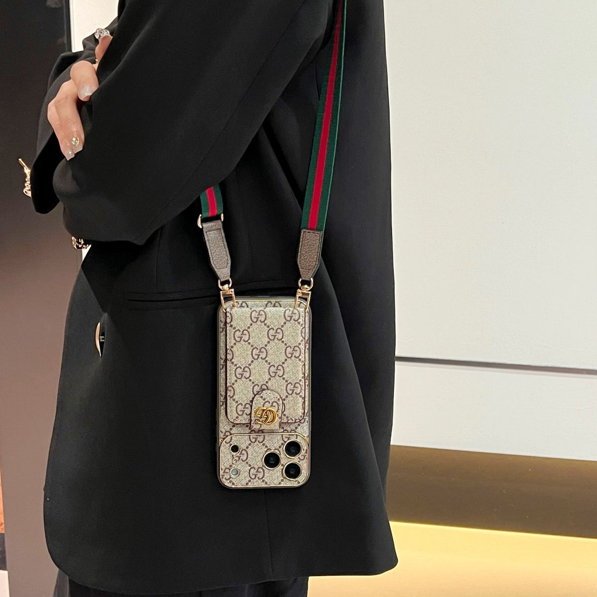 Luxury iPhone Case Card Holder for iPhone 12-18 Pro& Pro Max