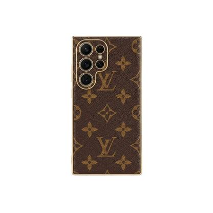 Luxury Monogram Square Trunk Case for Samsung Galaxy S22-S25