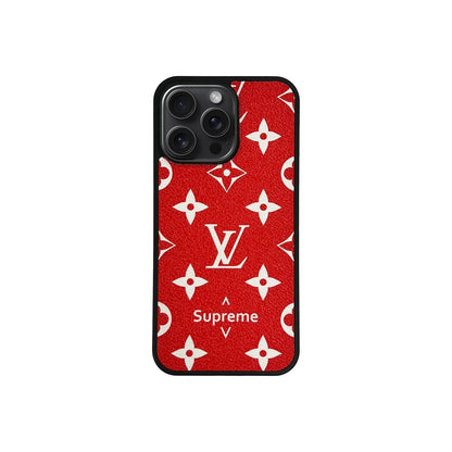 Retro Letter Red iPhone Case Position 2