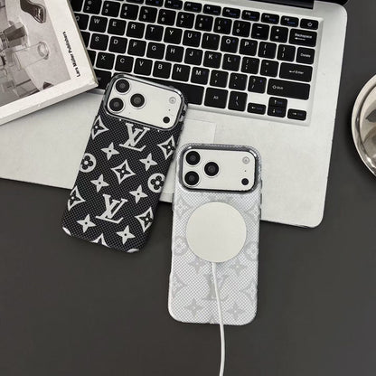Luxury Monogram Pattern iPhone Case For iPhone 14-18  Pro & Pro Max