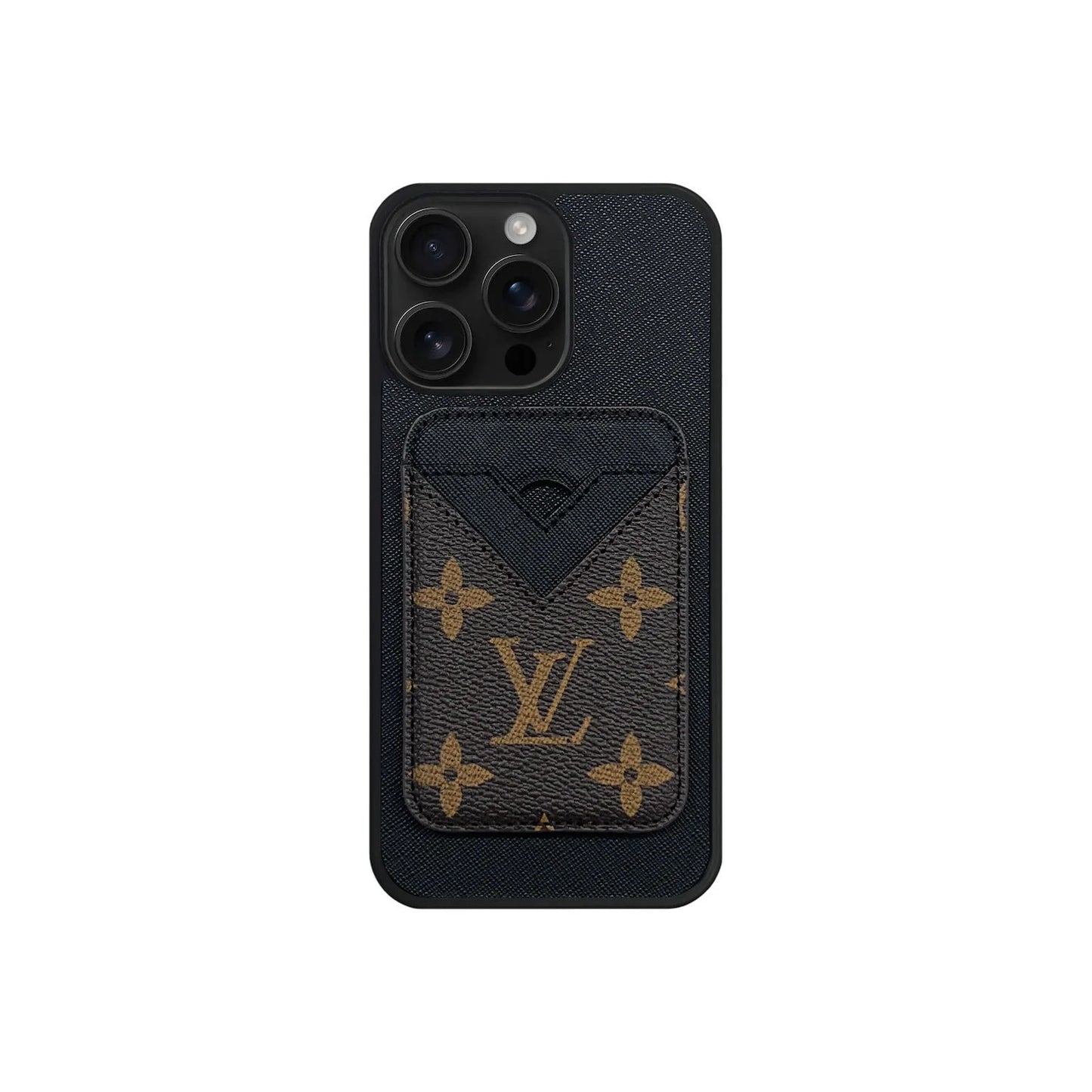 Retro Brown Card Pocket iPhone Case Position 2