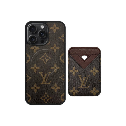 Retro Letter Card Pocket iPhone Case Position 4