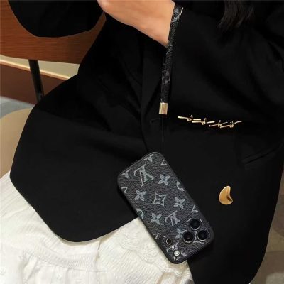 LV Phone Monogram Case with Strap For iPhone 13-18 Pro & Pro Max