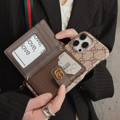 Ophidia Leather Wallet Crossbody iPhone Case Roxy New 2