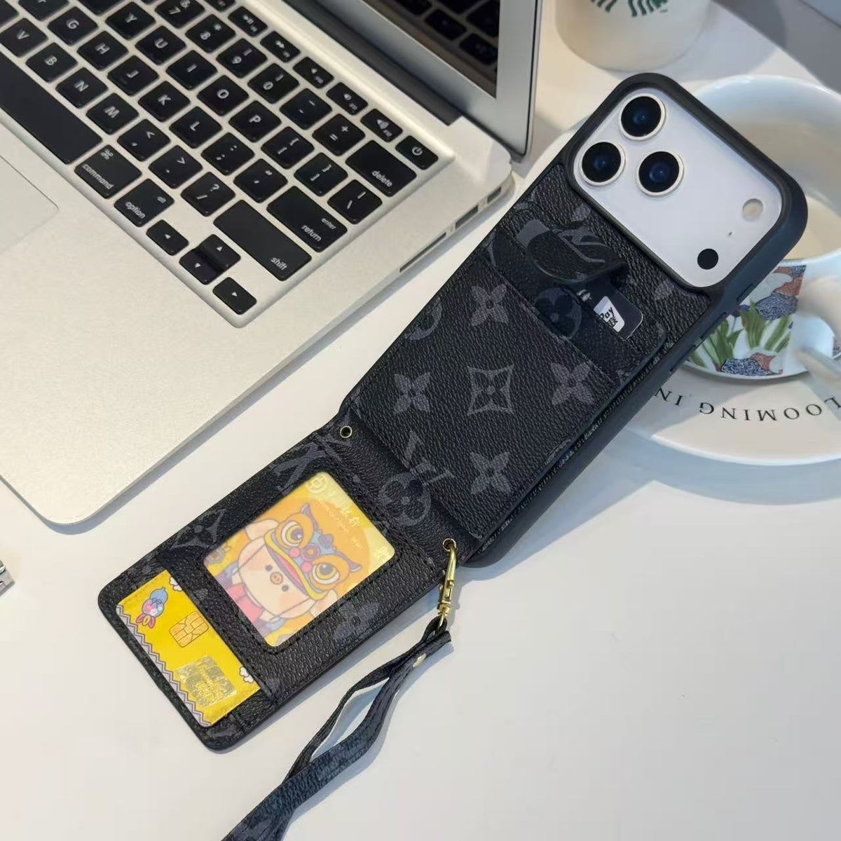 Luxury Leather Case Card Holder For iPhone 14-18 Pro & Pro Max