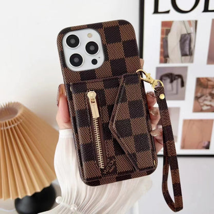 NEW IPHONE LEATHER WALLET PHONE CASE 12-18 Pro & Pro Max