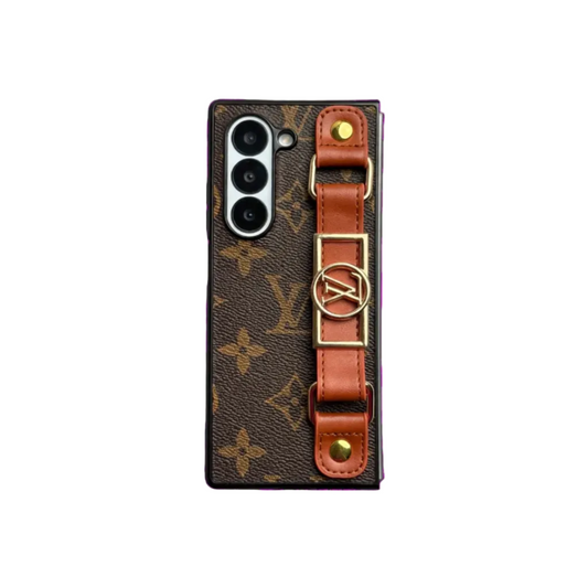 LV Monogram Case with Hand Strap for Samsung Z Fold 3-7