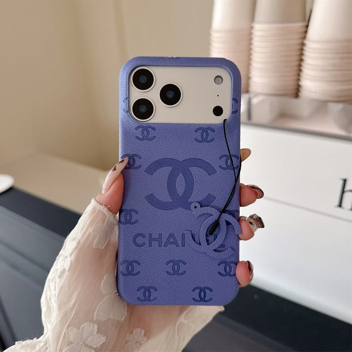 Luxury Chanel Phone Case For iPhone 12-18 Pro & Pro Max