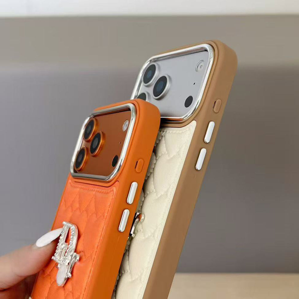 Luxury DR Case With Heart Logo For iPhone 12-18 Pro & Pro Max