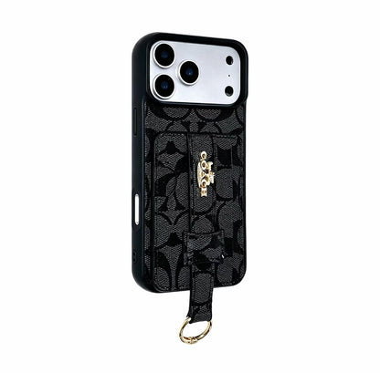 Luxury Designer Case with Hook Charm - iPhone 12-18 Pro & Pro Max