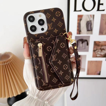 NEW IPHONE LEATHER WALLET PHONE CASE 12-18 Pro & Pro Max