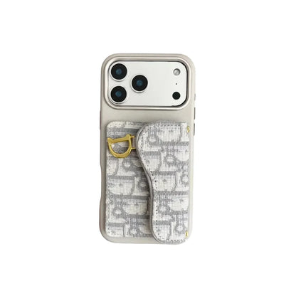 Clear Dior Oblique Case with Charm - iPhone 13-18 Pro & Pro Max