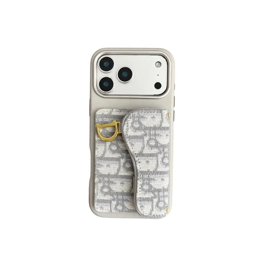 Clear Dior Oblique Case with Charm - iPhone 13-18 Pro & Pro Max