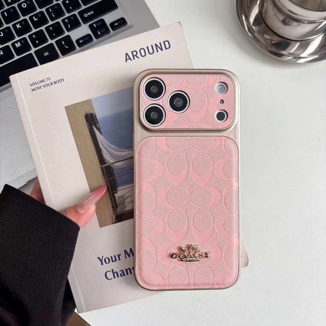 Luxury Signature Leather Case - iPhone 12-18 Pro & Pro Max