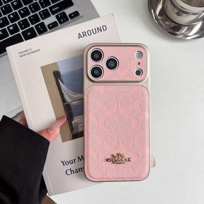 Luxury Signature Leather Case - iPhone 12-18 Pro & Pro Max