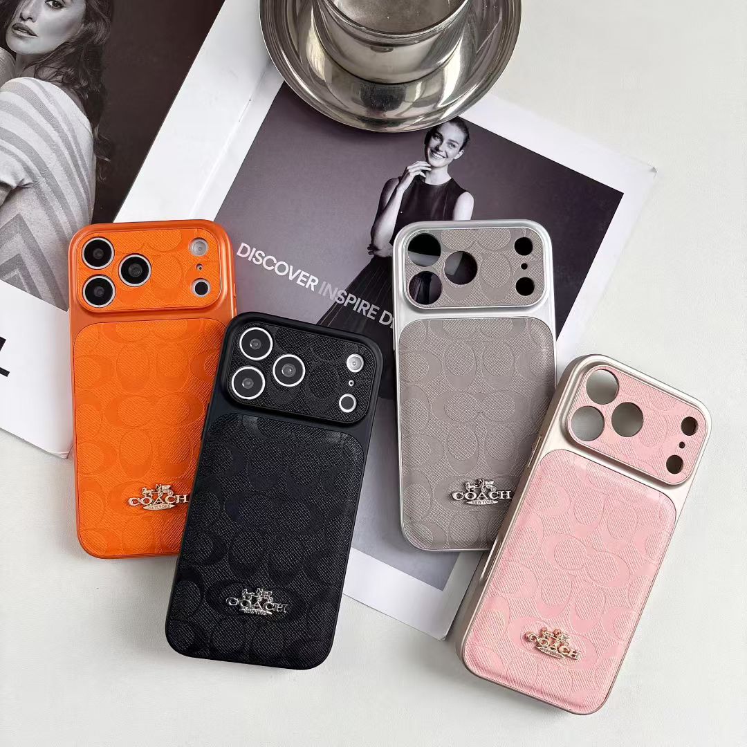 Luxury Signature Leather Case - iPhone 12-18 Pro & Pro Max