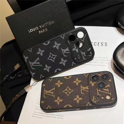 LV Phone Monogram Case with Strap For iPhone 13-18 Pro & Pro Max