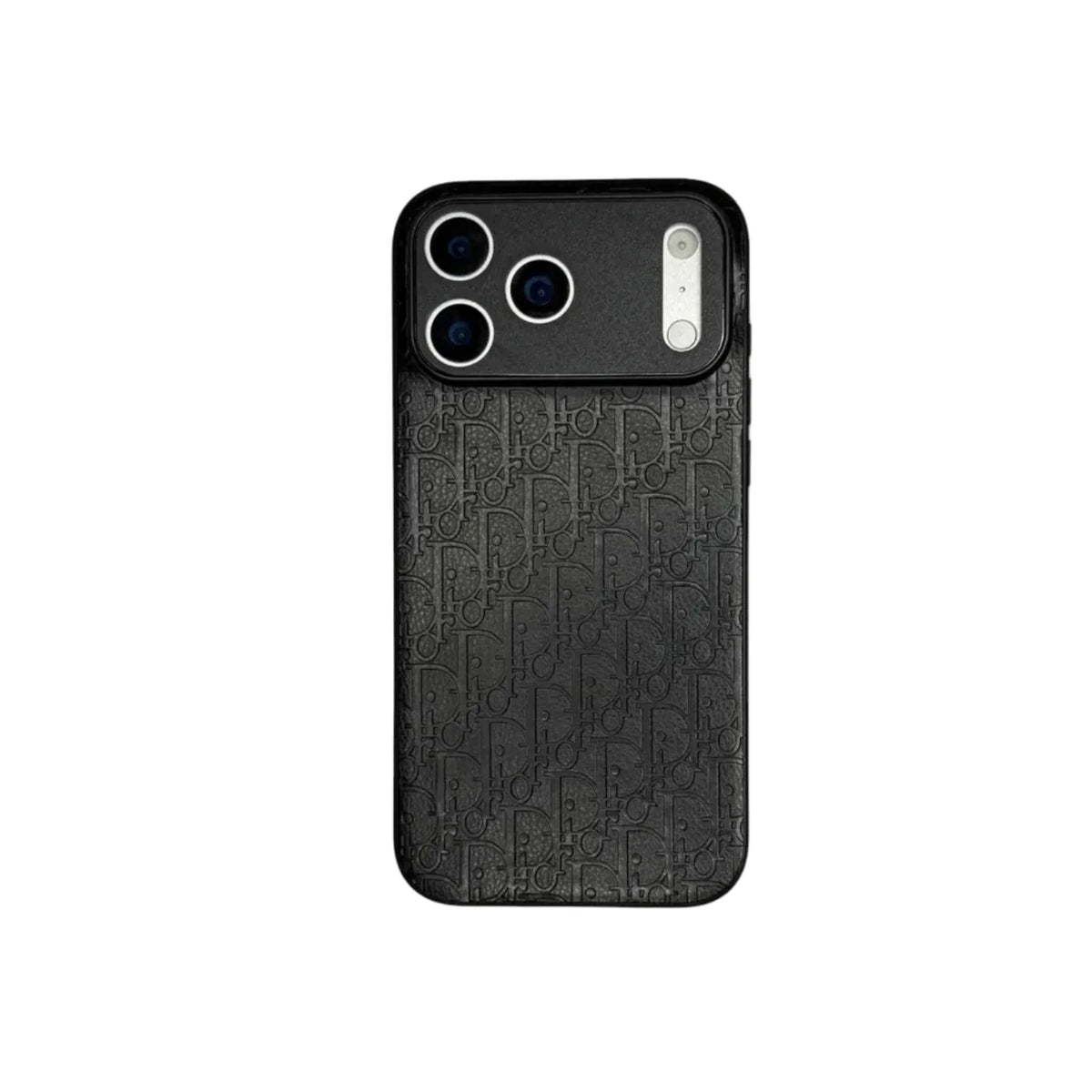 Dior Oblique Embossed Leather Case for iPhone 12-18 Series