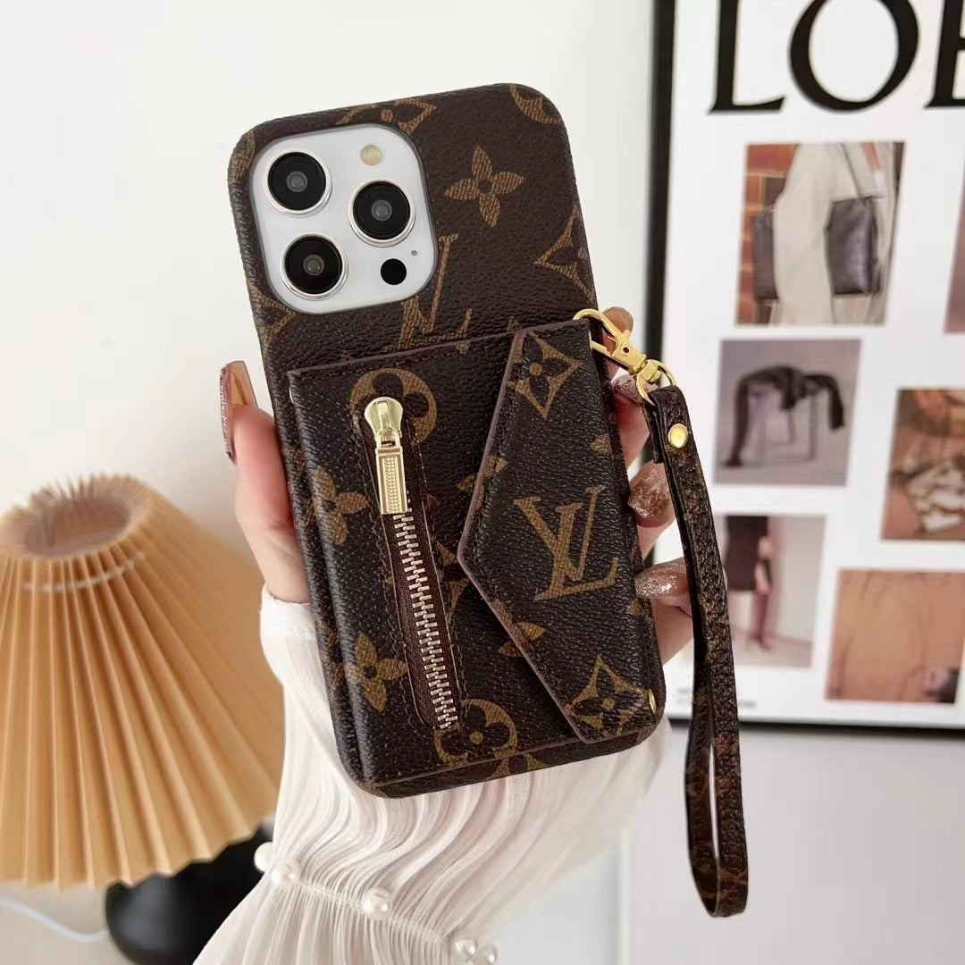 NEW IPHONE LEATHER WALLET PHONE CASE 12-18 Pro & Pro Max